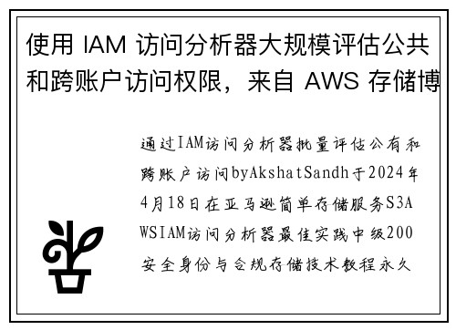 使用 IAM 访问分析器大规模评估公共和跨账户访问权限，来自 AWS 存储博客